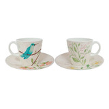 Set De Café Lovely Garden 8 Piezas 200cc Corona