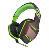 Fone De Ouvido Headset Para P4/x-one - Knup Preto E Verde