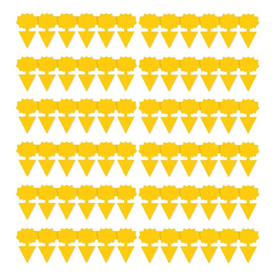 100 Trampas Adhesivas Para Moscas De Frutas, Amarillas, Atra