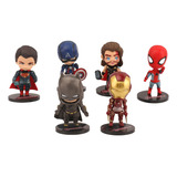 Muñecos Y Figuras De Acción Figuras Avengers Vengadores 6pcs