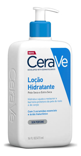 Creme Hidratante Cerave 473ml Pump Pele Seca E Extra Seca