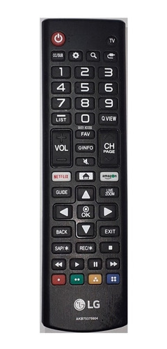 Control LG  Akb75375604 Nuevo Original Para Tv  Smart 
