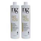 Ng De France Kit Pós Fast Liss Shampoo 1000ml + Cond. 1000ml