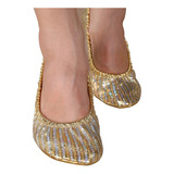 Zapato Ballerina Plana Danza Arabe Bellydance Mujer  