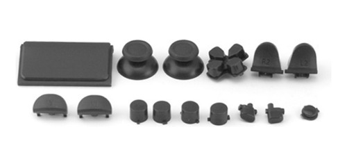 Kit De Botones Compatible Con Ps4 V4 Negro