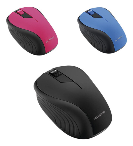 Mouse Sem Fio Multilaser 1200dpi Ergonômico