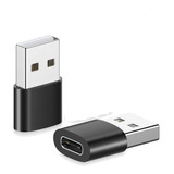 Adaptador Usb Tipo C Hembra A Usb Macho Convertidor 2 Pcs