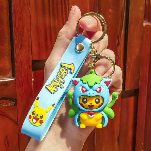 Llavero Con Colgante De Pikachu Figura Creativa Bonita Qs