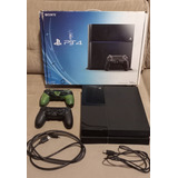 Playstation 4 Fat 500 Gb + 1 Controle Original Na Caixa