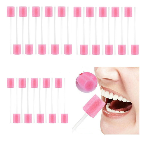 200 Unidades De Cotonete Oral Para Limpeza De Dentes