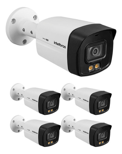 Kit 5 Câmeras 2 Megas 40m Vhd 3240 Full Color G6 Intelbras
