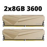 Memória Ram Ddr4 Cuso 16gb (2x8gb)  3600mhz Dourada