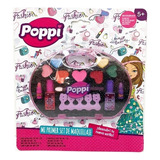 Set De Maquillaje Infantil Nena Sombras Lavable Color Poppi