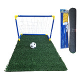 Arco De Futbol Pelota Red Pico  Con Alfombra Pasto Sintetico