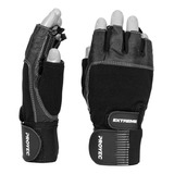 Guantes Proyec Extreme Gimnasio Gym Cuero Pesas Funcional