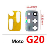 Lente Vidro Câmera Traseira Moto G20 Vidrinho Adesivo Xt2128