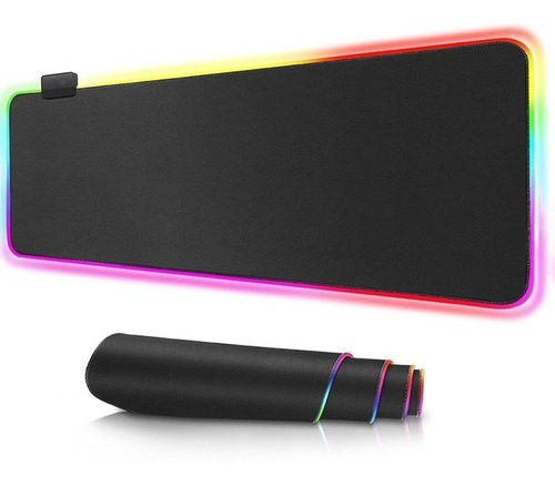 Mousepad Con Luz Led Rgb En 8 Modos Antiderrapante 90*40cm