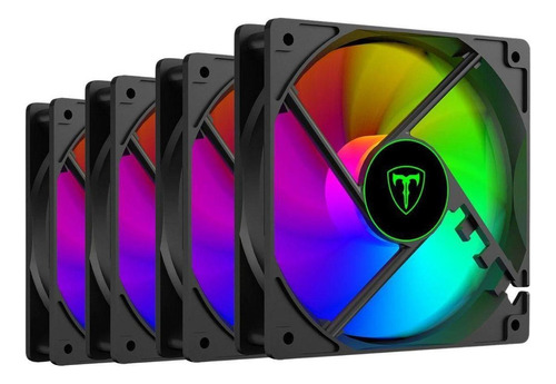 Kit 4 Cooler Fan T-dagger Rgb T-tgf610 120mm