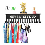 Estante Expositor Para Colgar Medallas Never Give Up | Trofe