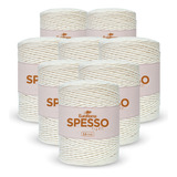 Kit Barbante Euroroma Spesso 16 Fios Cru 381m 1kg 8 Unidades