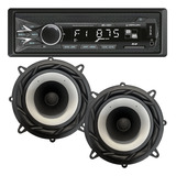 Stereo Bluetooth Am Fm Parlantes Bomber 5 Pulgadas Cono Dual