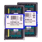 Memória  Kingston Ddr3 4gb 1600 Mhz Notebook 1.5v Kit C/ 30