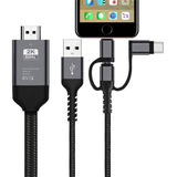 Mirascreen Ld29 3 En 1 Tipo C/cable Micro-usb A Hdmi