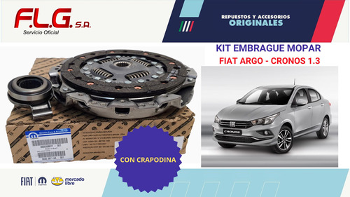 Kit Embrague Argo Cronos 1.3 Fiat 55268011 Foto 3