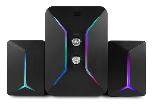 Bocina Con Subwoofer Vorago Spk-250alámbrico, Rgb, Negro