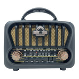 Radio Am Fw Sw Usb Bluetooth Mp3 Tf Vintage Retro Recargable
