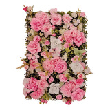 Jardin Vertical Panel Flores Rosas 40×60 Cm (x 2 U)