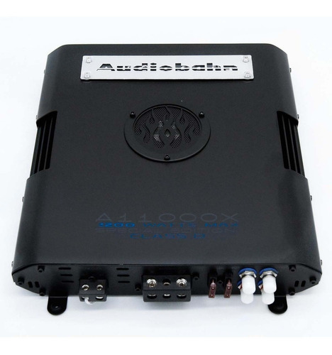 Amplificador Para Carros, Pickups & Suv Audiobahn A11000x Clase D Con 1 Canal Y 2200w Negro