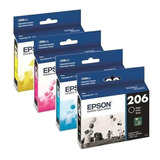 Cartucho Epson 206 Combo 4 Colores Xp2101 2101