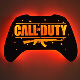 Quadro Led Painel Luminoso Rgb Gamer Call Of Duty