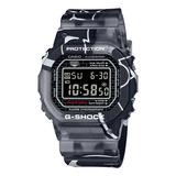 Reloj Hombre Casio Dw-5000ss-1dr G-shock Color De La Correa Negro Color Del Bisel Negro Color Del Fondo Negro