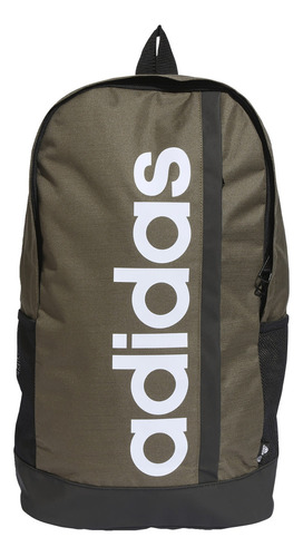 Mochila Essentials Linear Hr5344 adidas Color Olive Strata/black/white Diseño De La Tela Liso