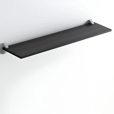 Repisa Recta Concept 1.5x20x100cm C\u002Fsoportes Prat-k Color Marrón Oscuro | Envío gratis