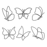 6 Piezas De Metal Con Forma De Mariposa Para Colgar En La Pa