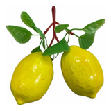 Kit Com 12 Limão Siciliano Artificial - Porta Guardanapo 