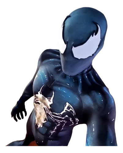 Fantasia Cosplay Venom Simbionte Homem Aranha Lentes Luxo