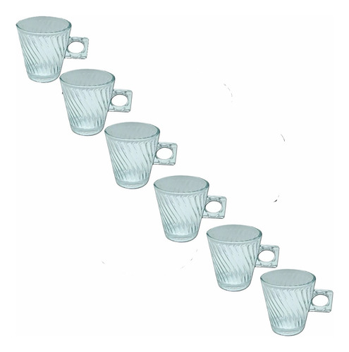 Taza X6 Diseños Pocillo Café Vidrio Pettish Online Vc