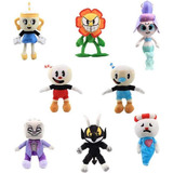 8 Piezas De Juguetes Cuphead Cagney Carnantion Puphead D [u]