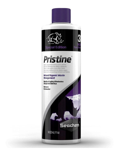 Pristine 325ml Seachem Super Bacterias Benéficas Acuarios