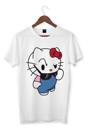 Polera Hello Kitty Diseños Niño Niña Hombre Mujer  Blanca