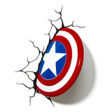 Luminaria Decorativa De Marvel Capitán América 3d