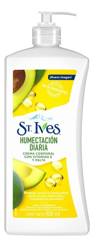  Crema Hidratante Para Cuerpo St. Ives Humectación Diaria En Dosificador 532ml