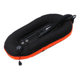 Buceo Donut Wing Tanque Único 30 Lbs Nylon Negro Naranja