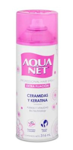Spray Para Cabello Aqua Net Ceramidas Y Keratina 316 Ml