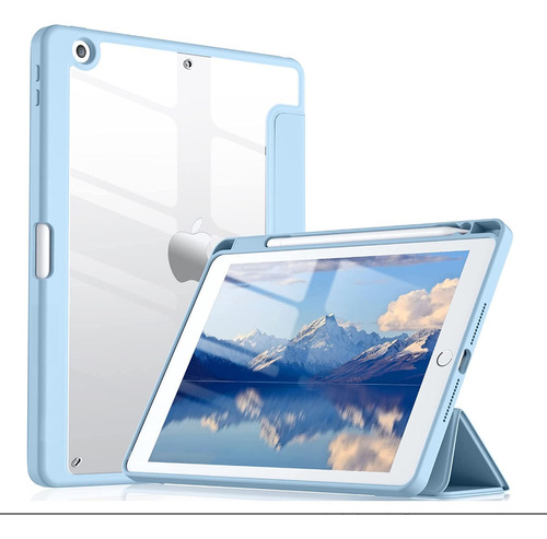 Smart Case Cristal Soporte Pencil Para iPad 10.2 +vidrio 