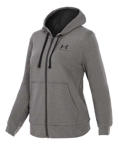 Chamarra Under Armour Fitness Rival Terry Mujer Gris